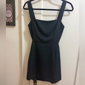 Wilfred Aperature Tie-Back Black Mini Dress